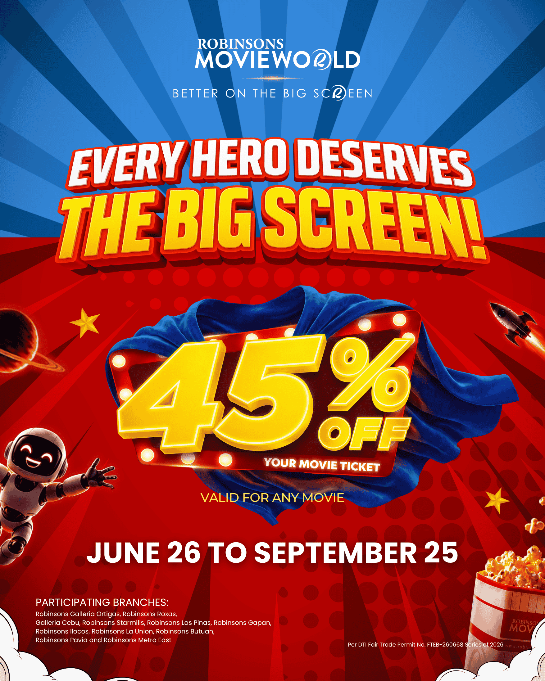 45% off
